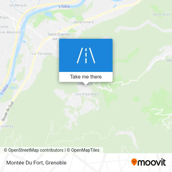 Montée Du Fort map