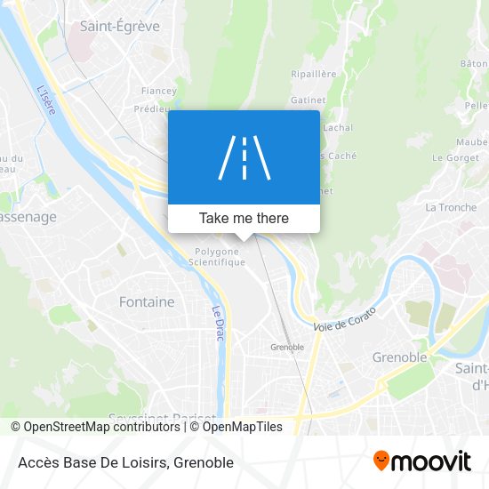 Accès Base De Loisirs map