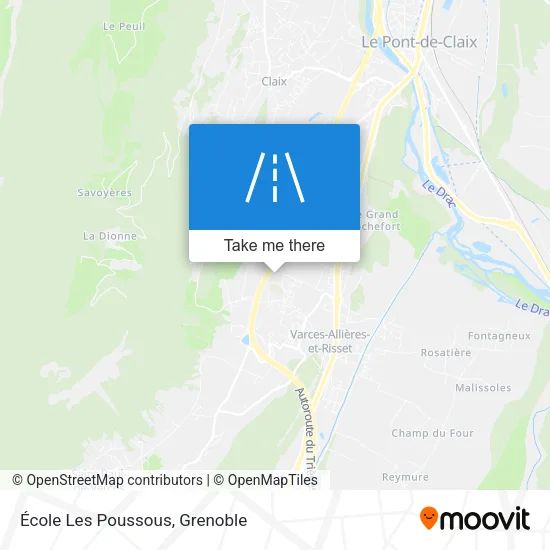 École Les Poussous map