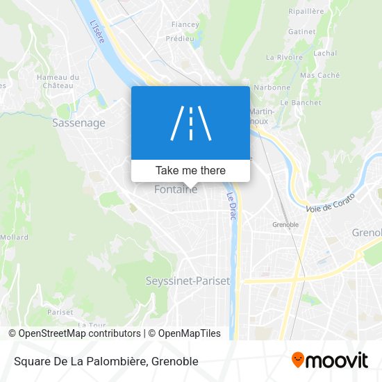 Square De La Palombière map