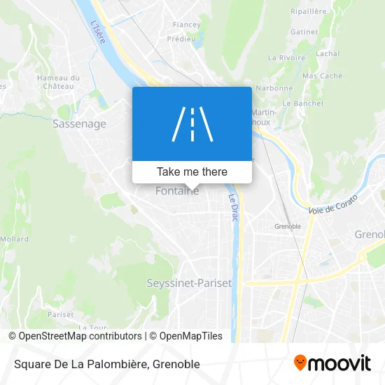 Square De La Palombière map