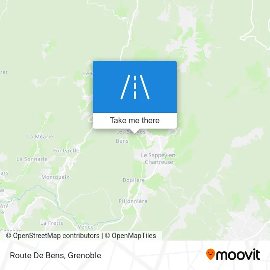 Route De Bens map