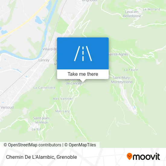 Chemin De L'Alambic map