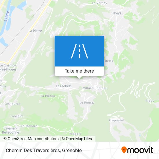 Chemin Des Traversières map