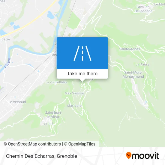 Chemin Des Echarras map