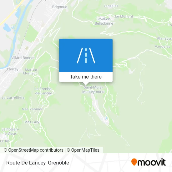 Route De Lancey map