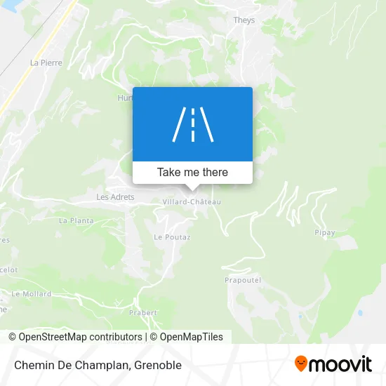 Chemin De Champlan map