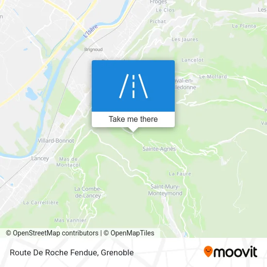 Route De Roche Fendue map