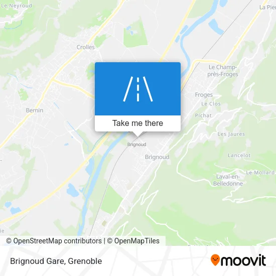 Brignoud Gare map