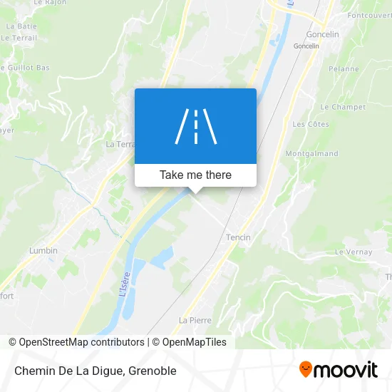 Chemin De La Digue map