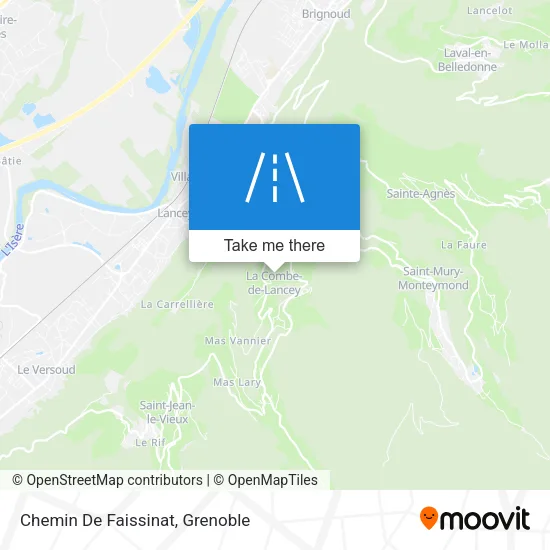 Chemin De Faissinat map