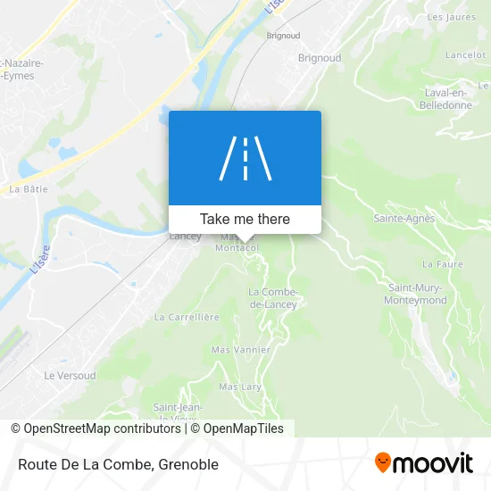 Route De La Combe map
