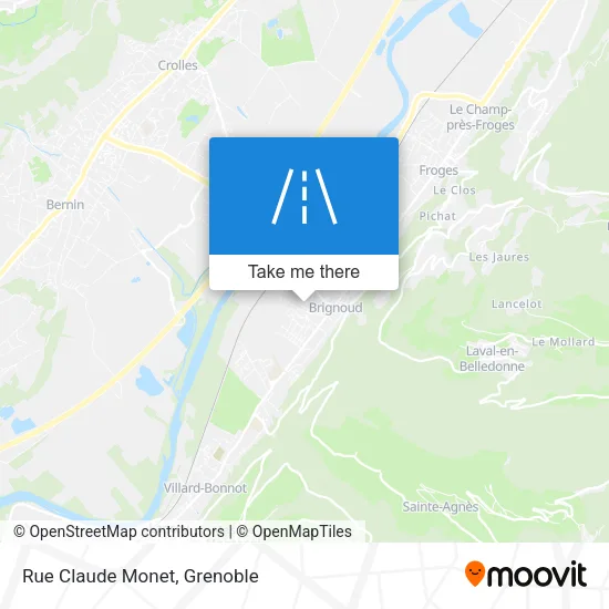 Rue Claude Monet map