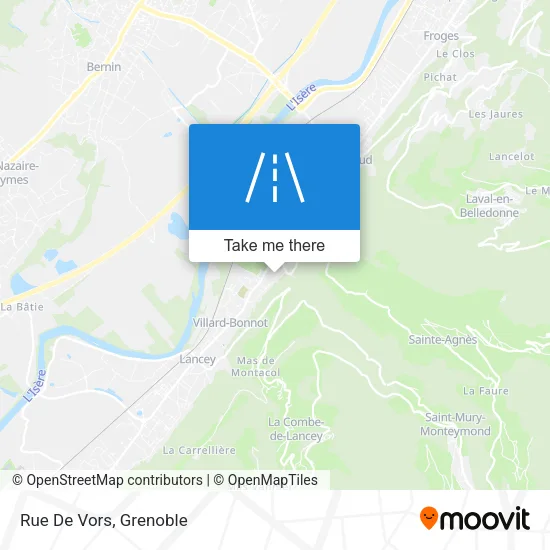 Rue De Vors map