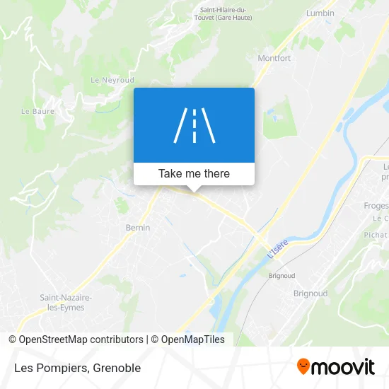 Les Pompiers map
