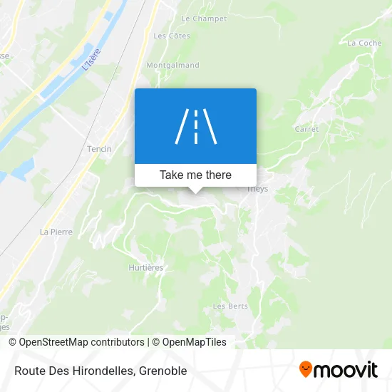 Route Des Hirondelles map