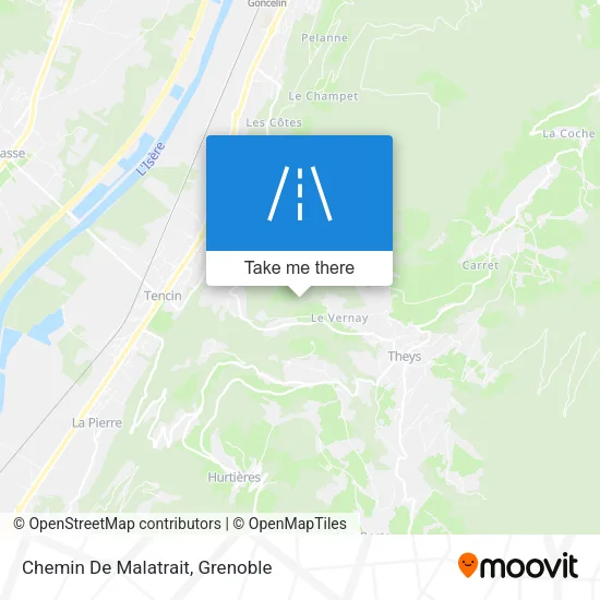 Chemin De Malatrait map