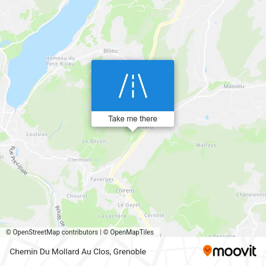 Chemin Du Mollard Au Clos map