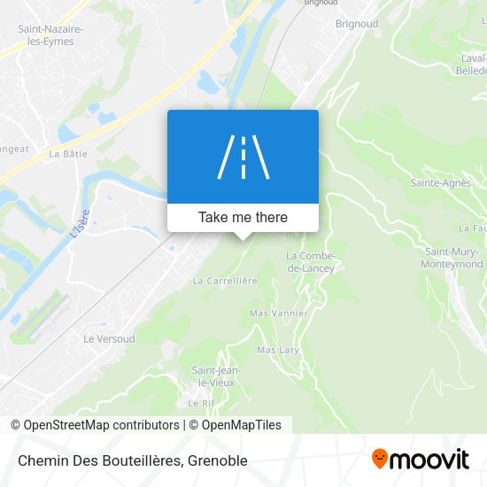Chemin Des Bouteillères map