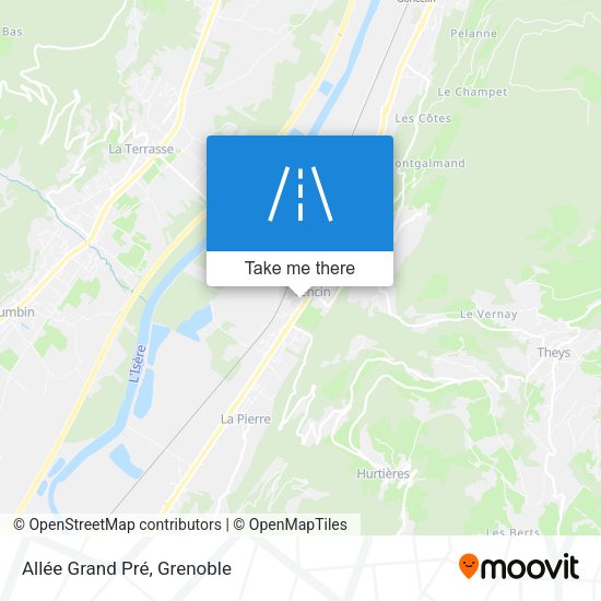 Allée Grand Pré map