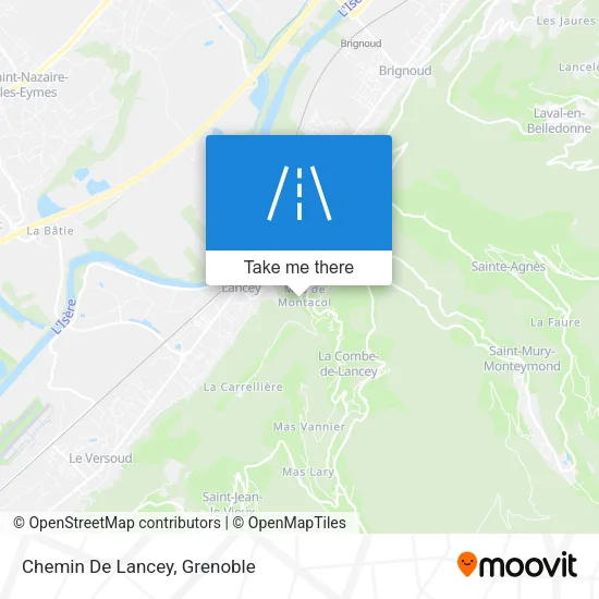 Chemin De Lancey map