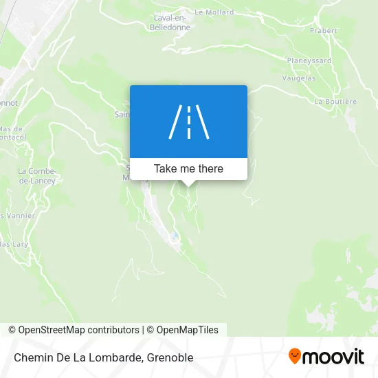 Chemin De La Lombarde map