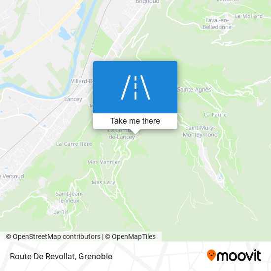 Route De Revollat map