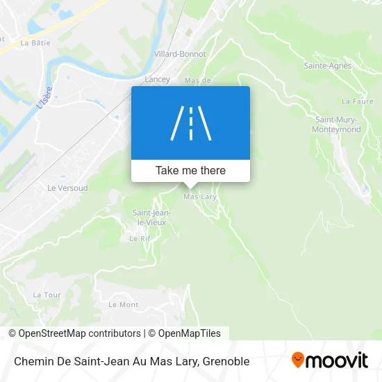 Chemin De Saint-Jean Au Mas Lary map