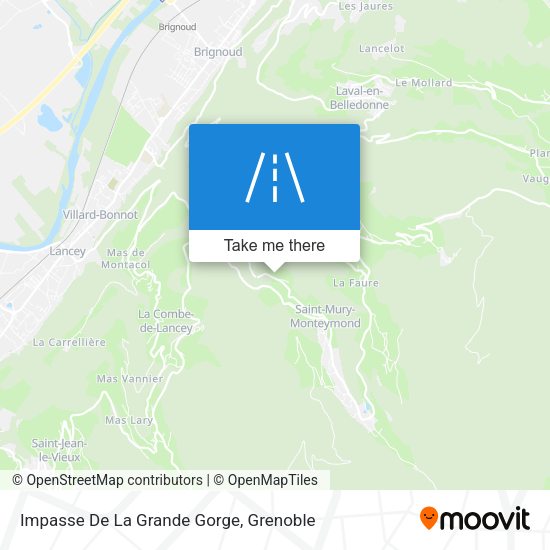 Impasse De La Grande Gorge map