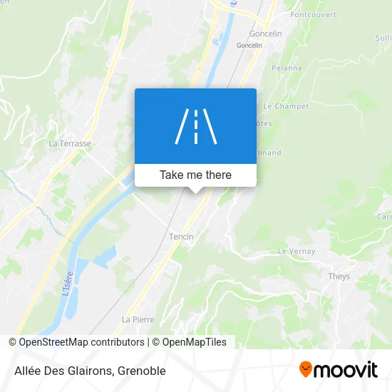 Allée Des Glairons map