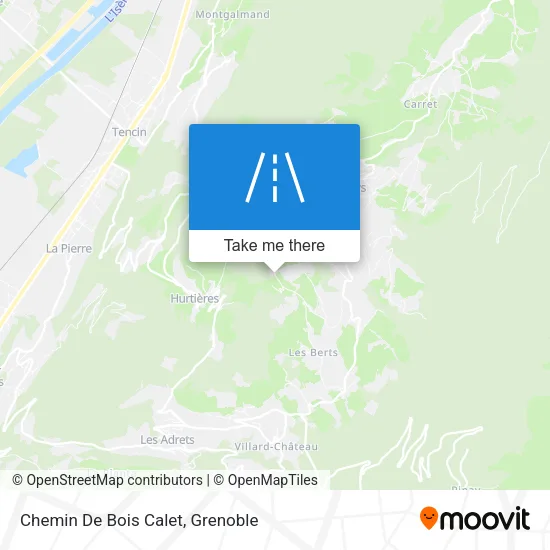 Chemin De Bois Calet map