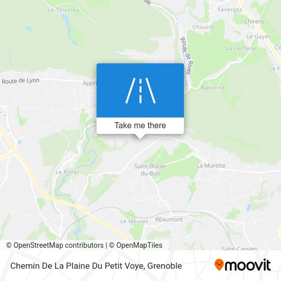 Chemin De La Plaine Du Petit Voye map