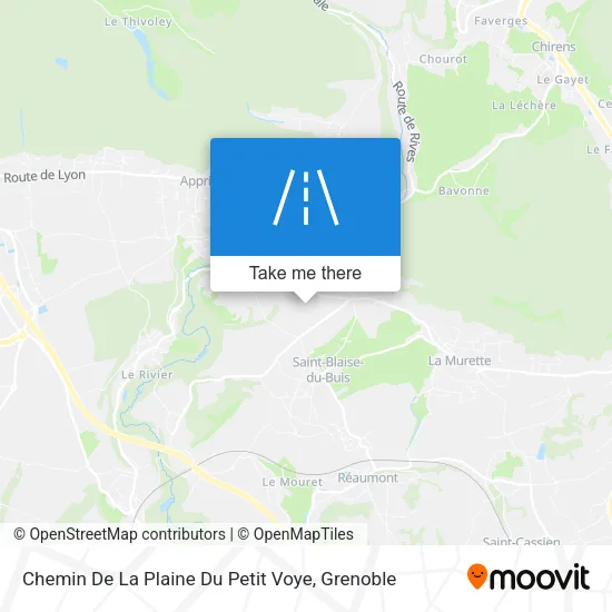 Chemin De La Plaine Du Petit Voye map