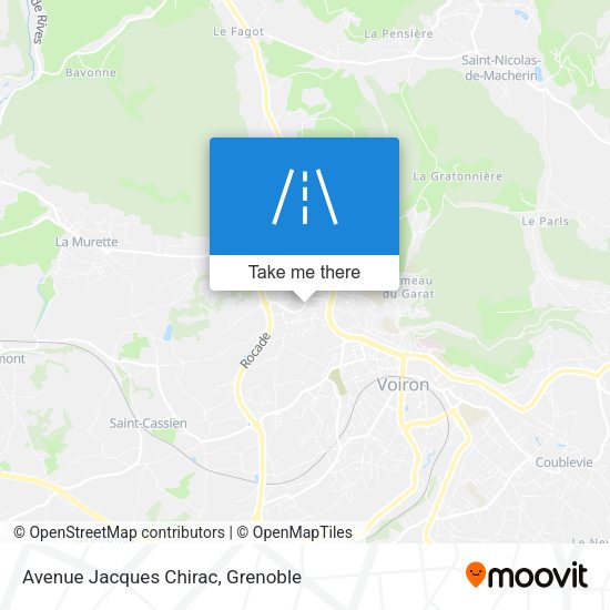 Avenue Jacques Chirac map