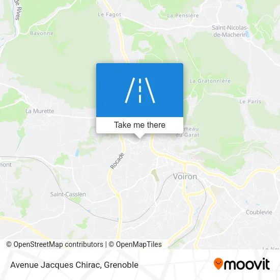 Avenue Jacques Chirac map