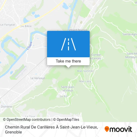 Chemin Rural De Carillères À Saint-Jean-Le-Vieux map