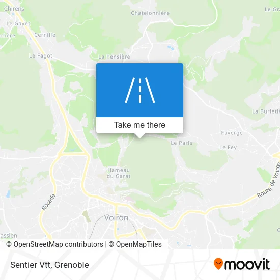 Sentier Vtt map