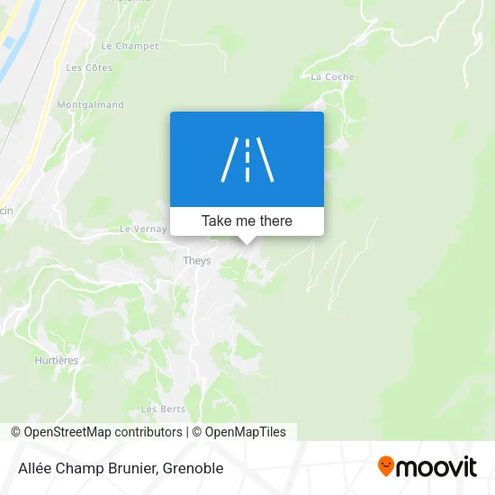 Allée Champ Brunier map