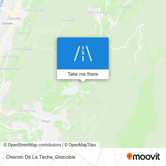 Chemin De La Tache map