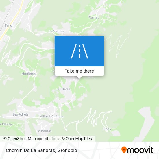 Chemin De La Sandras map