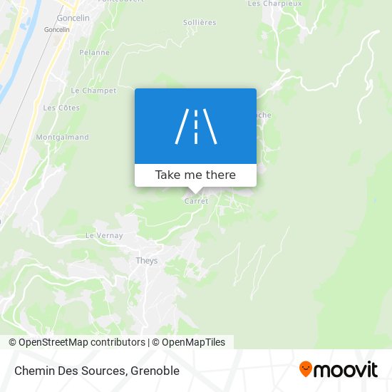 Chemin Des Sources map