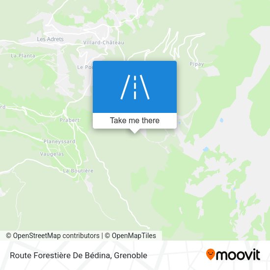 Route Forestière De Bédina map