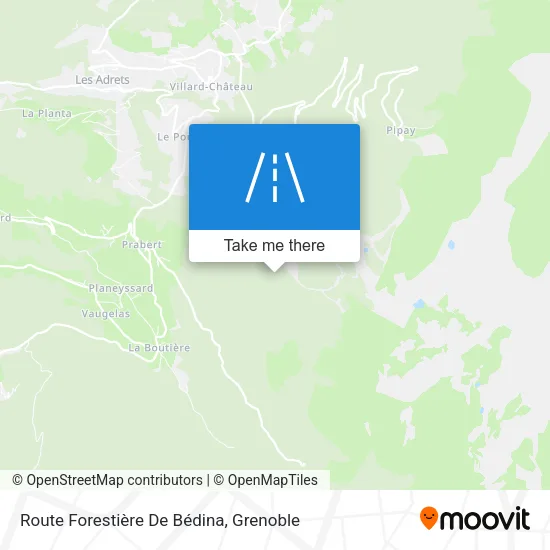 Route Forestière De Bédina map