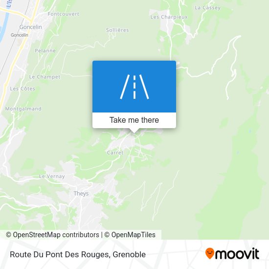 Route Du Pont Des Rouges map