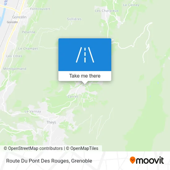 Route Du Pont Des Rouges map