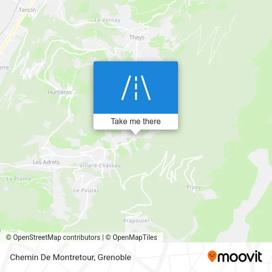 Chemin De Montretour map