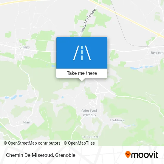 Chemin De Miseroud map