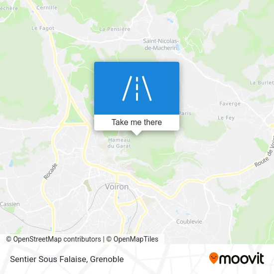 Sentier Sous Falaise map