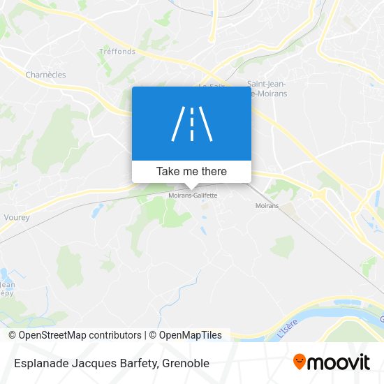Esplanade Jacques Barfety map