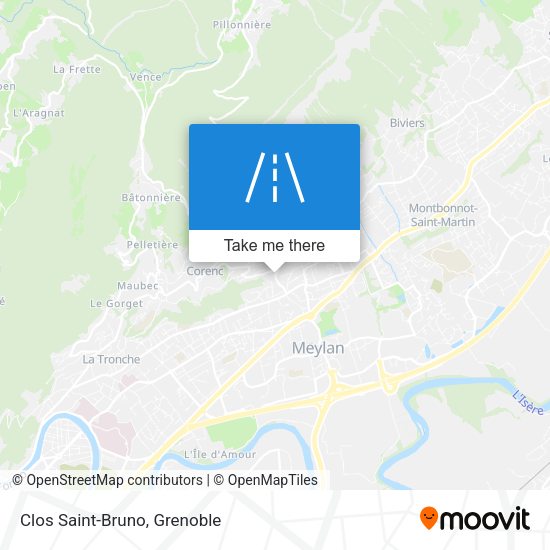 Clos Saint-Bruno map